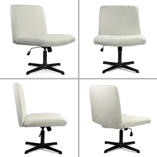 Iauddy Armless Criss Cross Desk Chair Slipcover