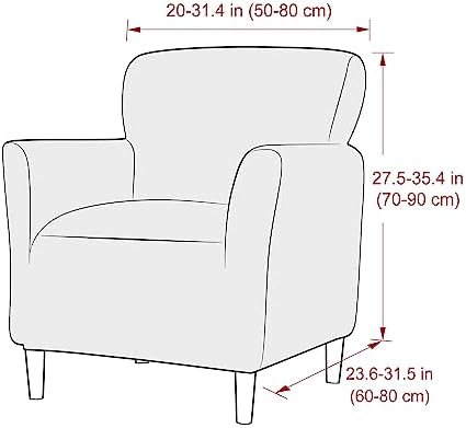 MINGPINHUIUS Velvet Armchair Slipcovers Black Mid Century Luxury