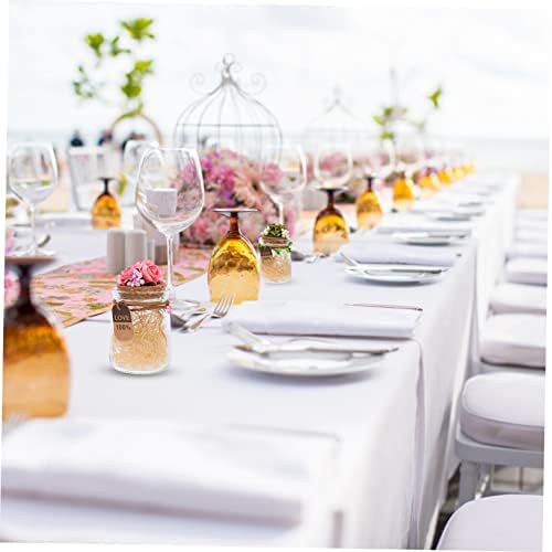 Cabilock 4pcs Glass Candy Box Wedding Favors Decor