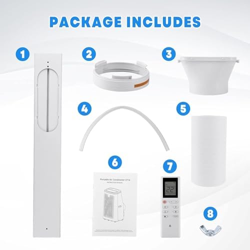 14000 BTU Portable AC with Cooling Dehumidifier Fan