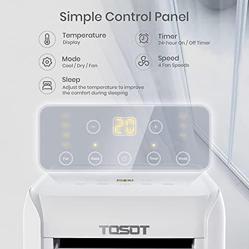 TOSOT 9500 BTU Portable Air Conditioner White