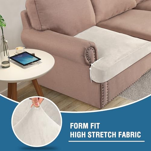 HVERSAILTEX Stretch Velvet 3 Piece Sofa Slipcovers