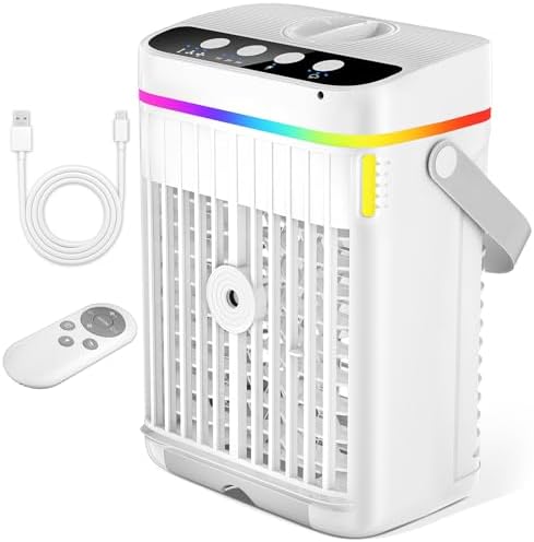 HAWANA 1250ml Portable Air Cooler with 3 Speeds and Timer