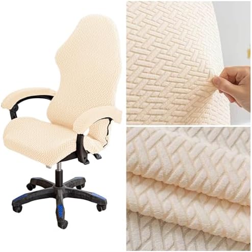 Elastic Chair Cover for Gaming Chair with Zipper Closure and Thickened Protection