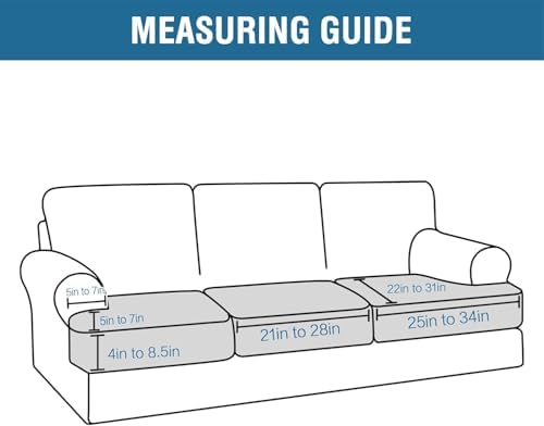 HVERSAILTEX Stretch Velvet 3 Piece Sofa Slipcovers