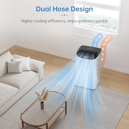 16000 BTU Inverter Portable AC Unit 3 in 1 with Dual Hose