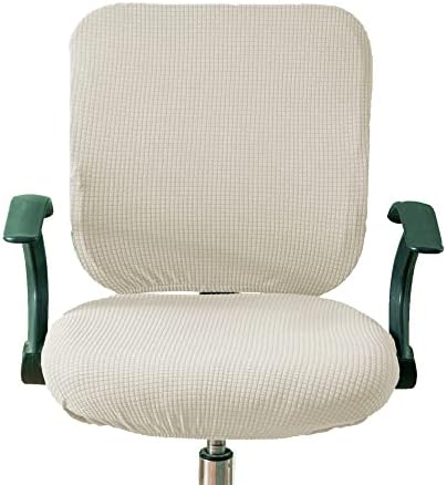 Gardaner Office Chair Cover Water Resistant Ivory