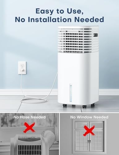 CENSTECH 4-in-1 Portable Evaporative Cooler