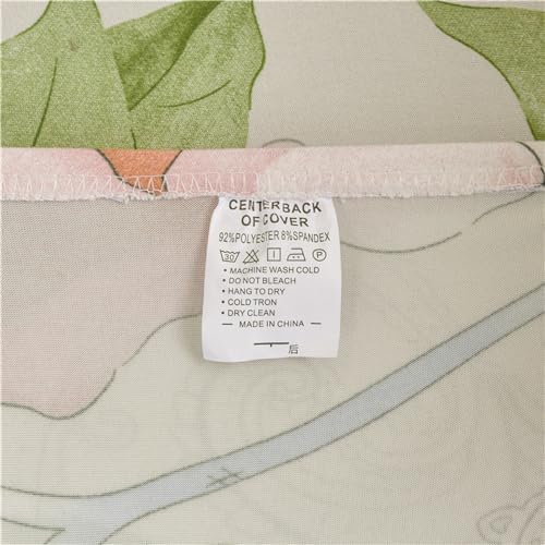 ZYANLING Stretch Armchair Slipcover with Pockets Pink Floral Design