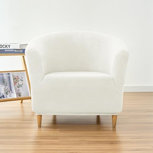 Stretch Tub Chair Covers for Armchair and Club Chairs White