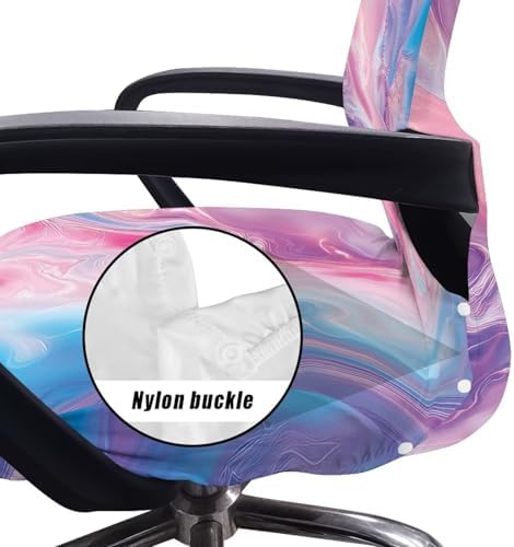 Wanyint Mabrle Pink Blue Office Chair Cover