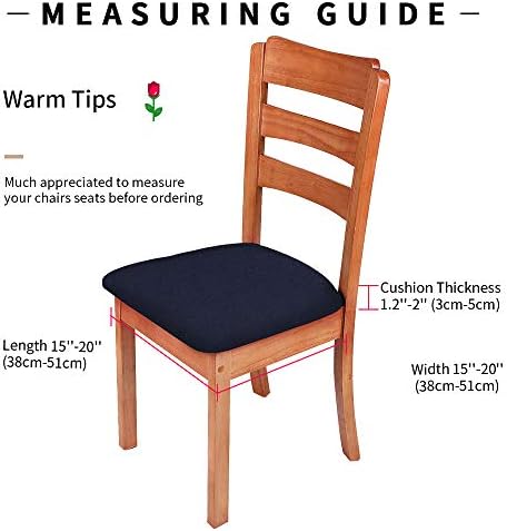Gute Chair Seat Covers Stretchable 4 Pc Navy Blue