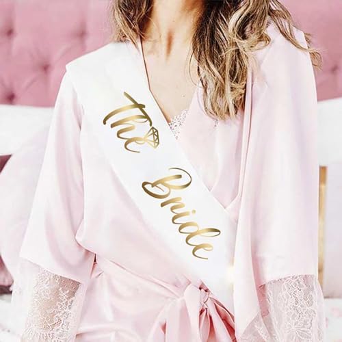 Bachelorette Sash and Bridal Veil Set with Bride Tribe Sashes