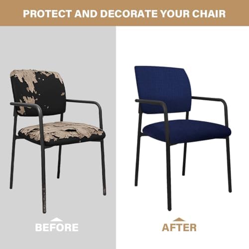 Buenanir Stretch Armchair Slipcover 2-Piece Set Navy Blue