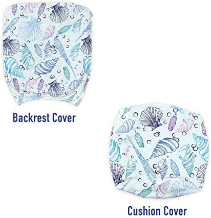 Ambesonne Nautical Office Chair Slipcover with Sea Shell Pattern