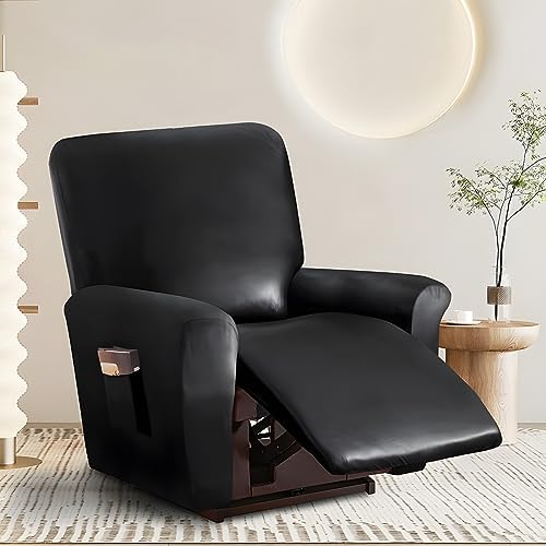 JOKIVTOU 123 Seat PU Leather Stretch Recliner Cover