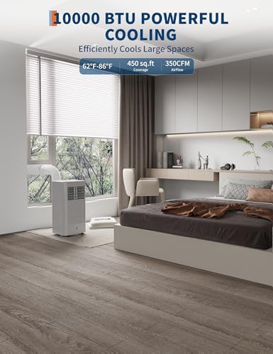 GarveeTech 10000 BTU Portable AC with Dehumidifier and Fan Modes