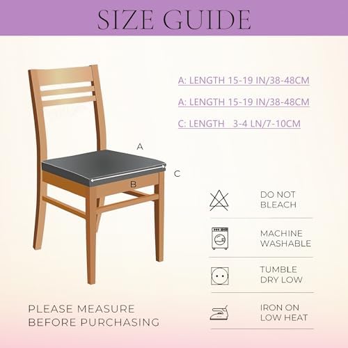 Set of 4 Stretchable Dining Chair Covers