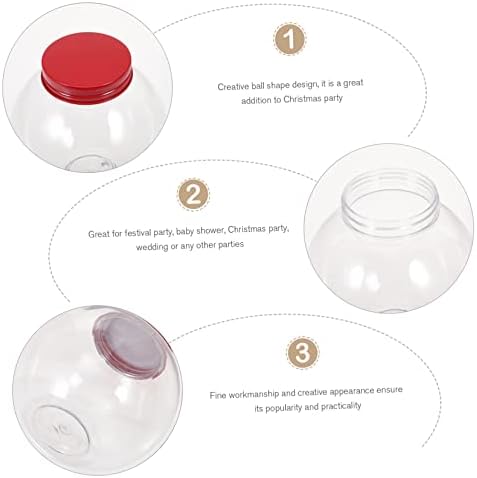 5pcs Christmas Candy Jars with Sealing Lids