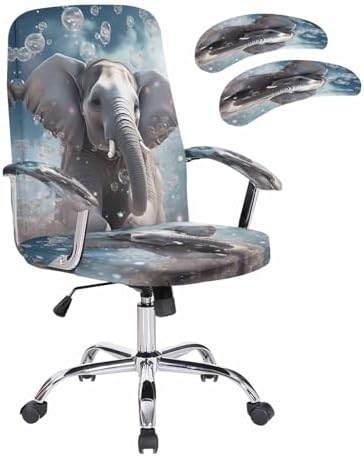 Zadaling Office Chair Covers with Zipper 2 Pack
