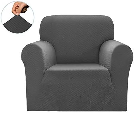 Sapphire Home 3-Piece Sofa Slipcover Set Diamond Pattern Light Gray