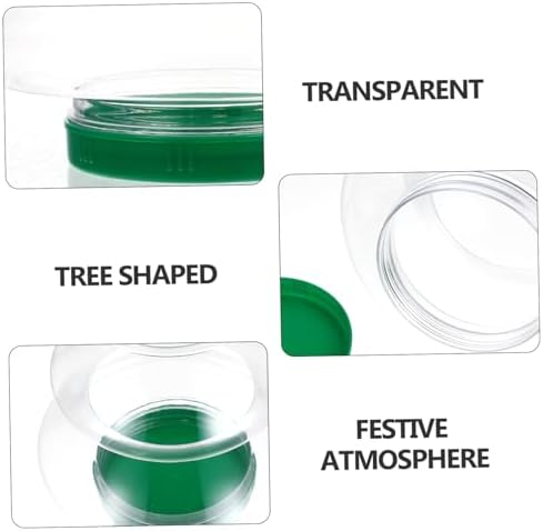 Cabilock Transparent Christmas Tree Candy Jar