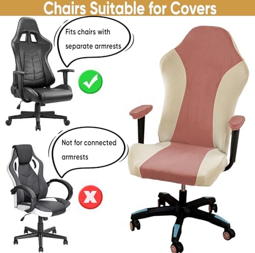 Lavish Cover Velvet Stretch Gaming Chair Cover Washable and Scratch Proof