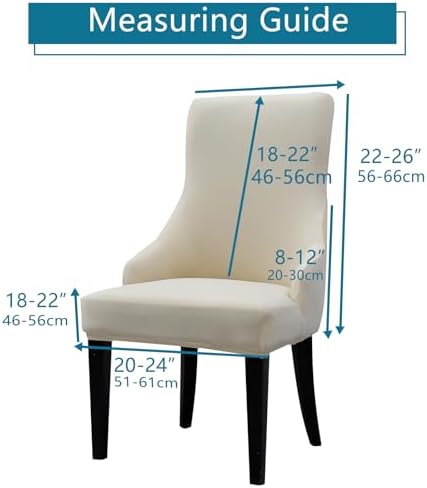 Liykimt Stretch Wingback Chair Slipcover with Arm