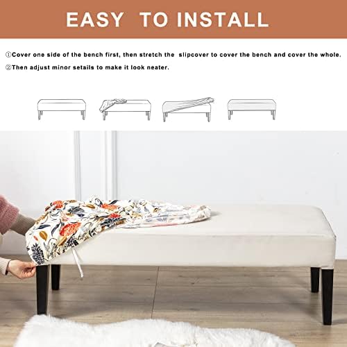 Eco-Ancheng Stretchable Dining Bench Slipcover