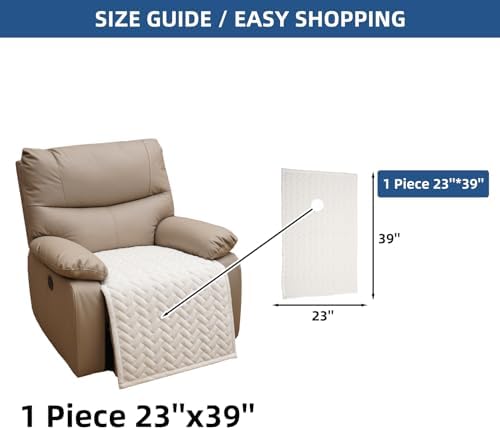 Eismodra Recliner Chair Covers for Large 3 Seater Sofa