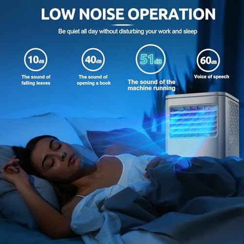 Portable 8000 BTU Air Conditioner with 4-in-1 Functionality