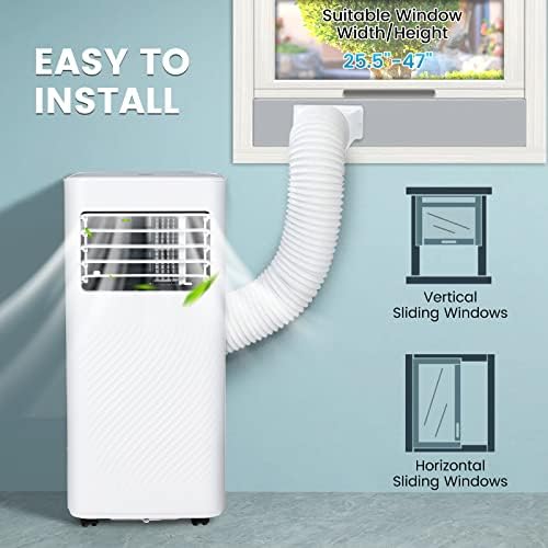 PETSITE 10000 BTU Portable AC Unit with Dehumidifier and Remote Control