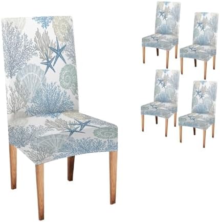 Mrcrypos Elastic Chair Cover Set of 4 for Dining Chairs