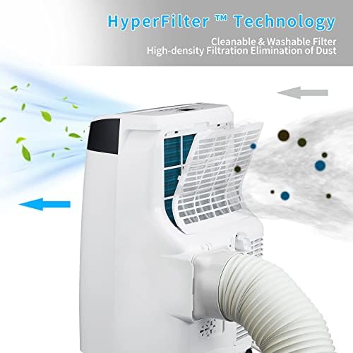 Acekool 12000 BTU Portable Air Conditioner With Dehumidifier Fan And Window Kit