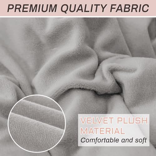 Velvet L Shaped Sectional Couch Cover for Pets