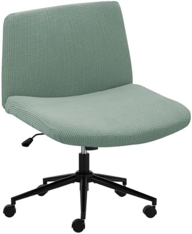 Bifaunvogel Armless Desk Chair Slipcovers Green 1 Pack