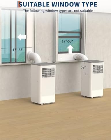 10000 BTUs Portable AC with Heater and Fan