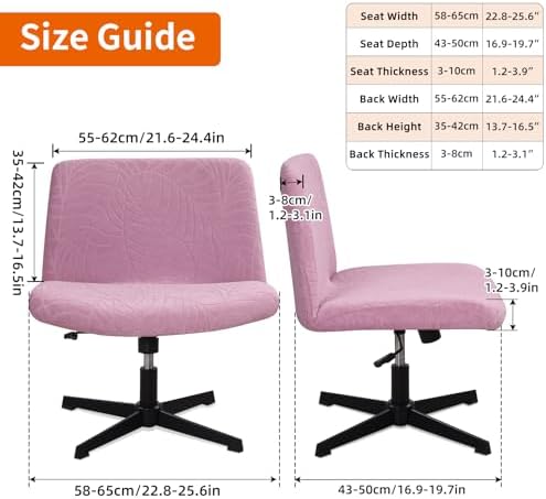Fuloon Criss Cross Chair Cover Mauve Pink