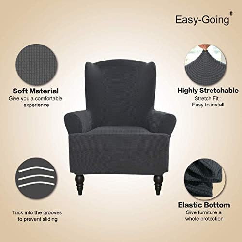 Easy-Going Stretch Wingback Chair Sofa Slipcover