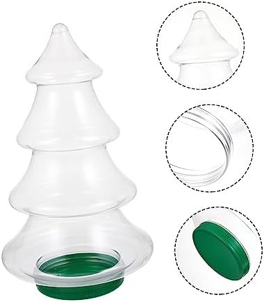 PRETYZOOM Christmas Tree Candy Jar for Party Favors
