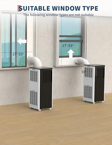 MilleLoom 8000 BTUs Portable AC Unit with Fan and Dehumidifier
