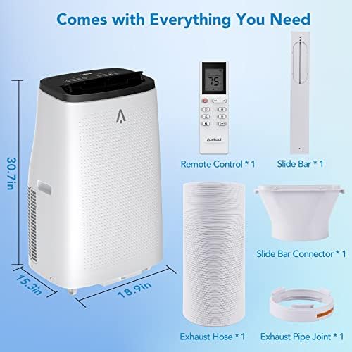 Acekool 14000 BTU Portable Air Conditioner 3-in-1 Unit