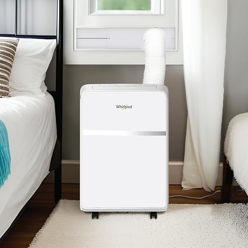 Whirlpool 8000 BTU Portable Air Conditioner with Dehumidifier White