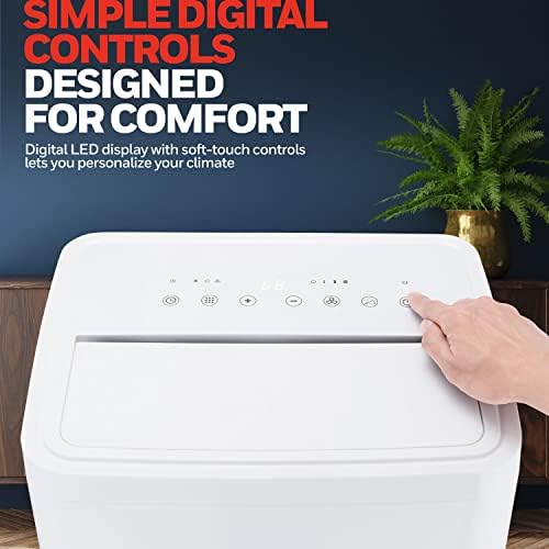 Honeywell 12000 BTU Portable AC with Dehumidifier and Fan White