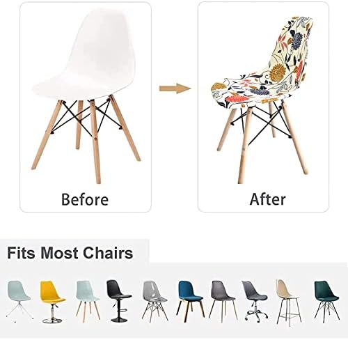 HAOYONG Waterproof Dining Chair Covers Set of 2