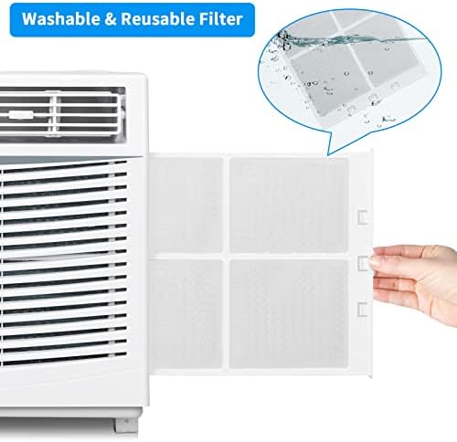 Bonnlo 6000 BTU Energy Saving Window AC Unit with Remote Control