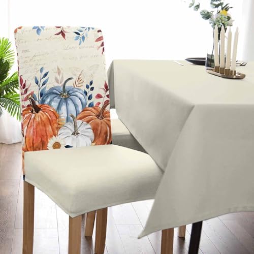 Savannan Thanksgiving Dining Chair Covers Set of 4