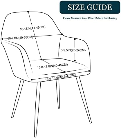 Yonus Dining Chair Slipcovers for Living Room 1 Grey