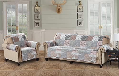 Brilliant Sunshine Recliner Slip Cover with Patchwork Design