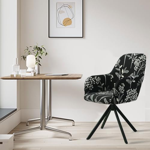Buenanir Swivel Armchair Slipcover - Modern Printed Fabric 2 Pack